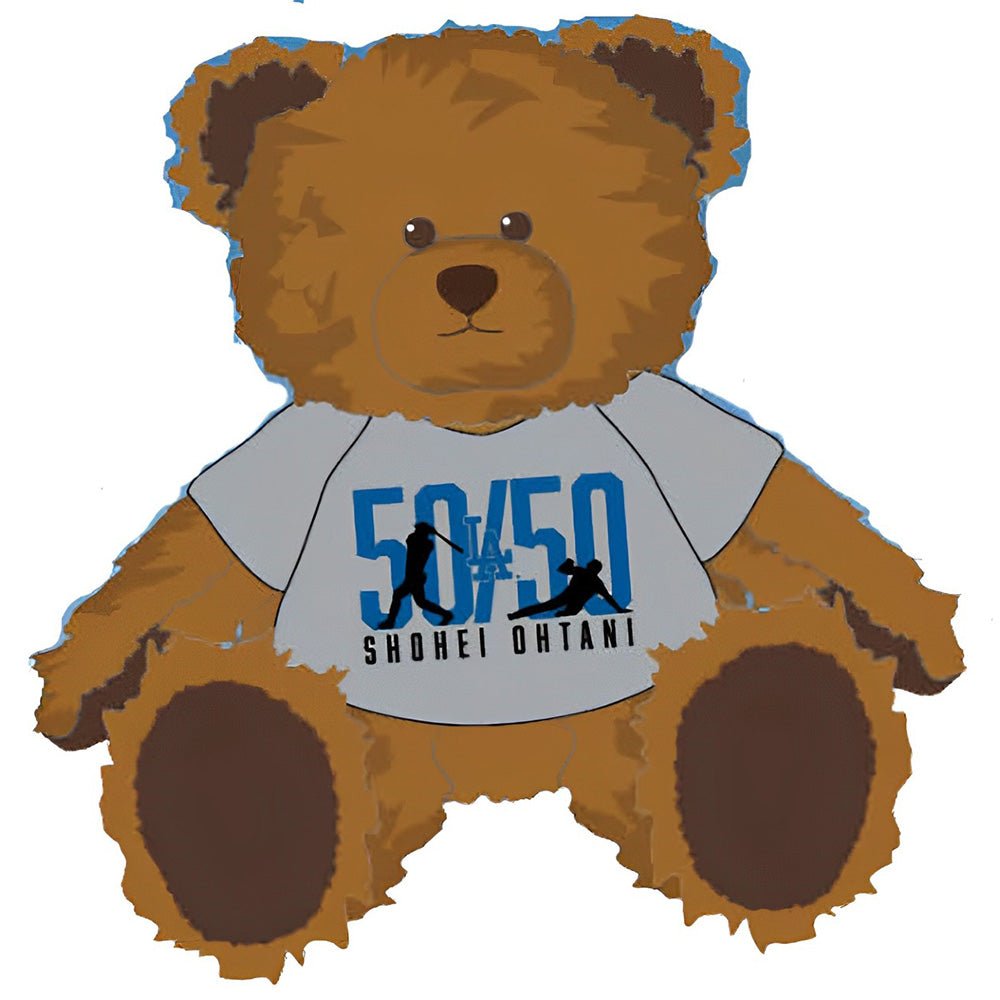 SHOHEI OHTANI 大谷翔平 - MLB公式 50/50 CLUB 7.5 INCH SEATED SHIRT / ふわふわベア / ぬいぐるみ / 限定 / フィギュア・人形 【公式 / オフィシャル】